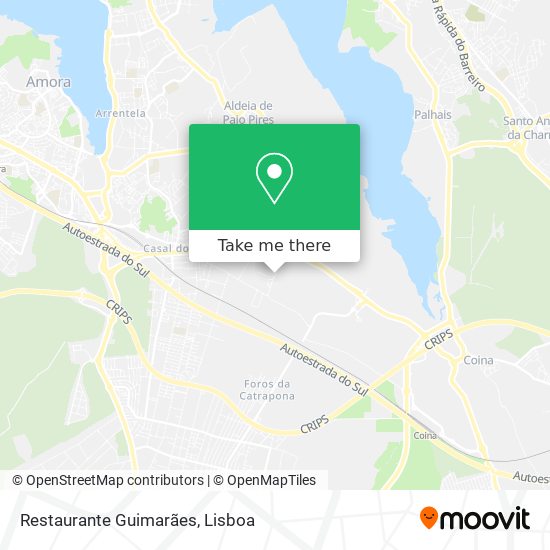 Restaurante Guimarães mapa