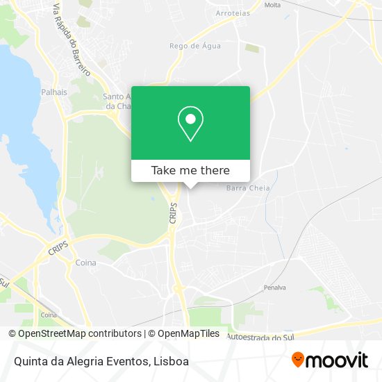 Quinta da Alegria Eventos map