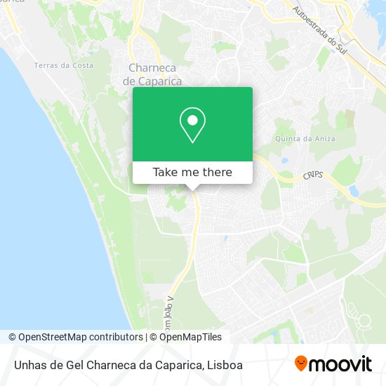 Unhas de Gel Charneca da Caparica map