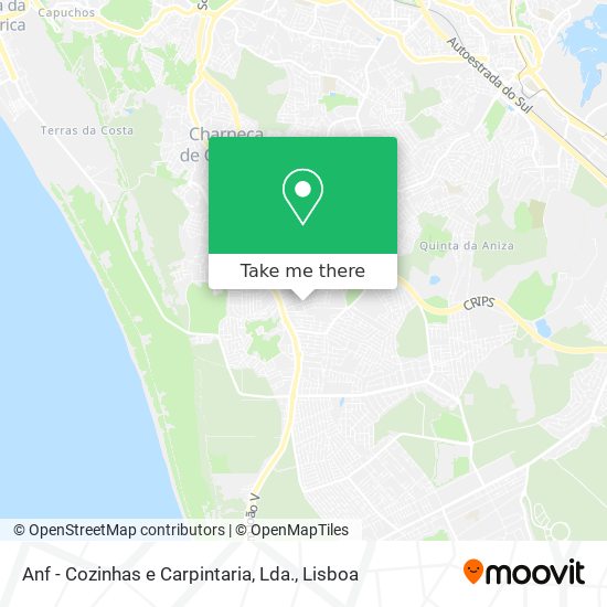 Anf - Cozinhas e Carpintaria, Lda. mapa