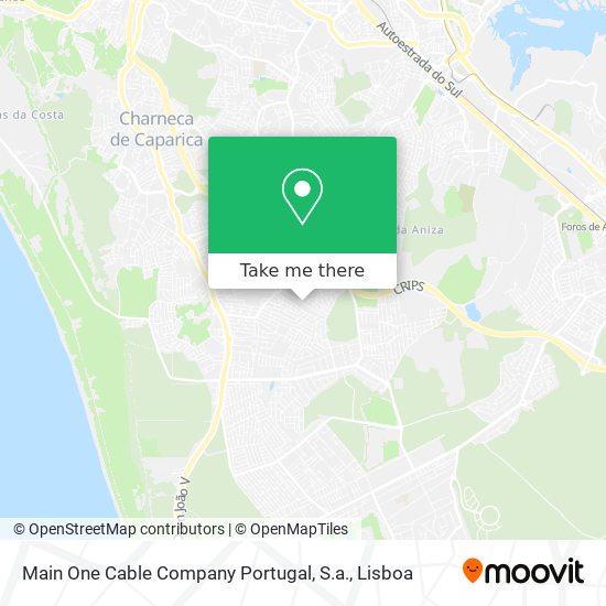 Main One Cable Company Portugal, S.a. map