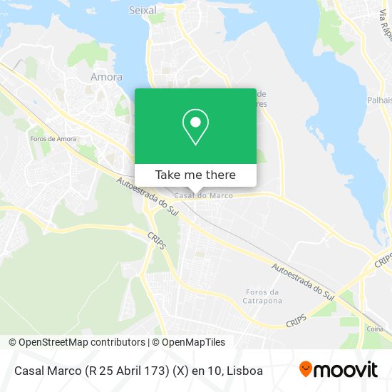 Casal Marco (R 25 Abril 173) (X) en 10 map