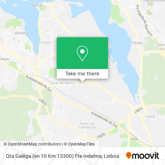 Qta Galêga (en 10 Km 13300) Fte Indelma map