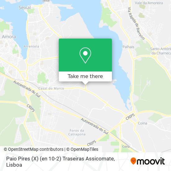 Paio Pires (X) (en 10-2) Traseiras Assicomate map