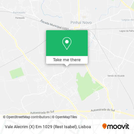 Vale Alecrim (X) Em 1029 (Rest Isabel) mapa