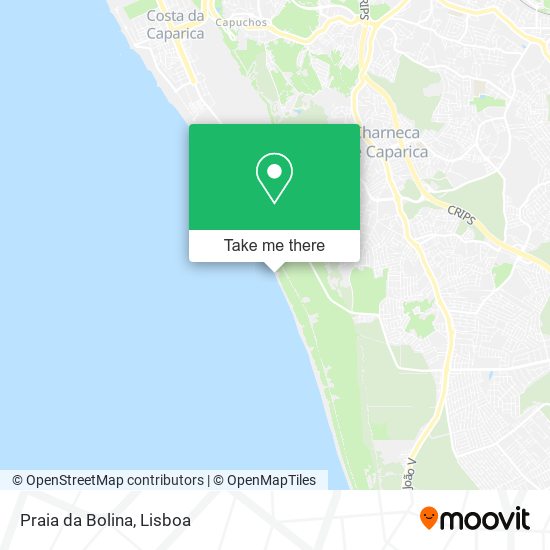 Praia da Bolina map