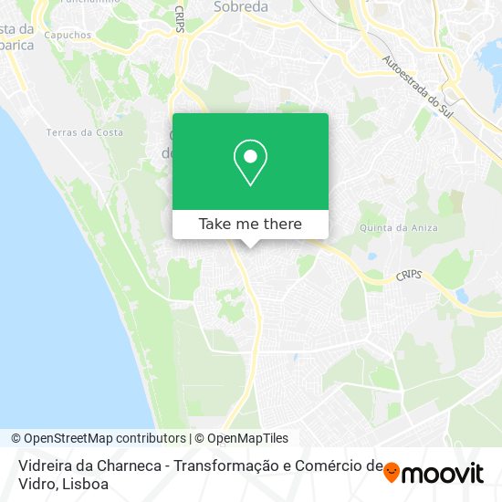 Vidreira da Charneca - Transformação e Comércio de Vidro map