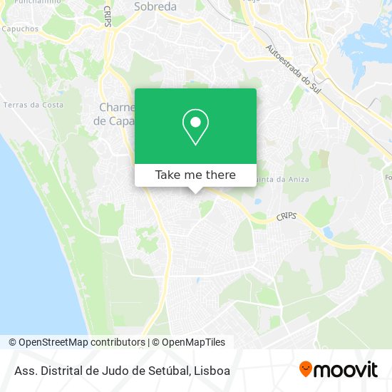 Ass. Distrital de Judo de Setúbal mapa