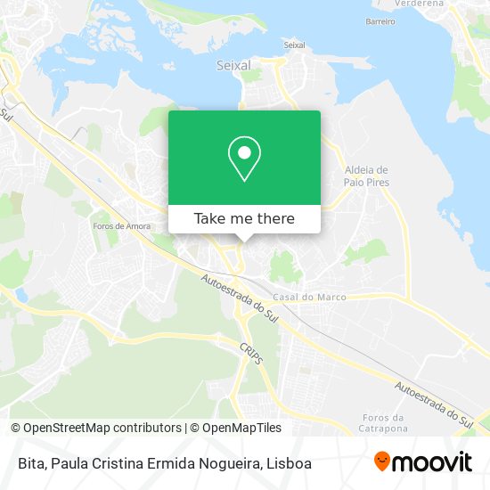 Bita, Paula Cristina Ermida Nogueira map