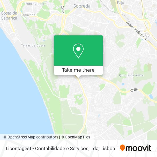 Licontagest - Contabilidade e Serviços, Lda mapa