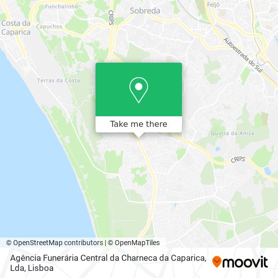 Agência Funerária Central da Charneca da Caparica, Lda map