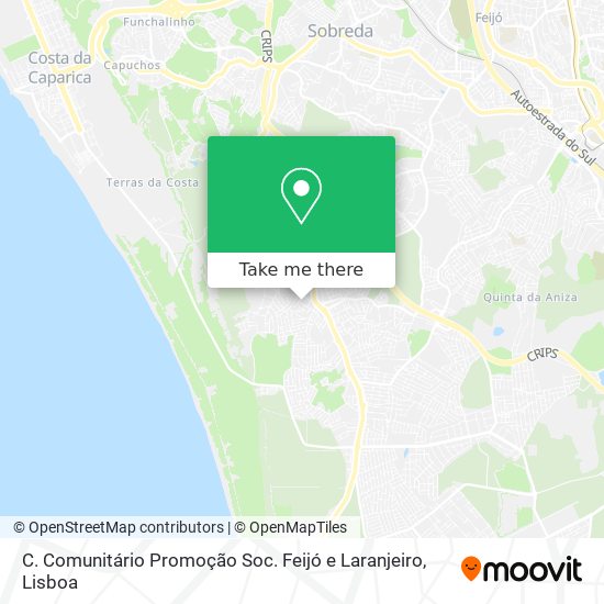 C. Comunitário Promoção Soc. Feijó e Laranjeiro map