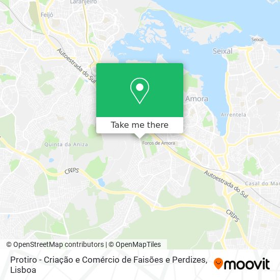 Protiro - Criação e Comércio de Faisões e Perdizes map
