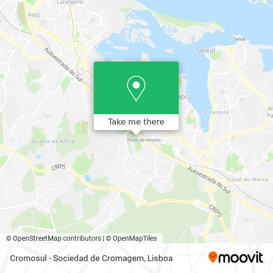 Cromosul - Sociedad de Cromagem map