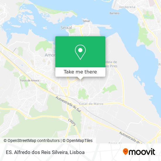 ES. Alfredo dos Reis Silveira map