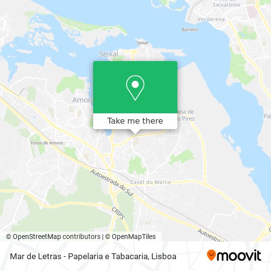 Mar de Letras - Papelaria e Tabacaria map