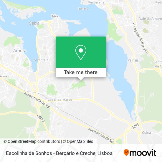 Escolinha de Sonhos - Berçário e Creche map