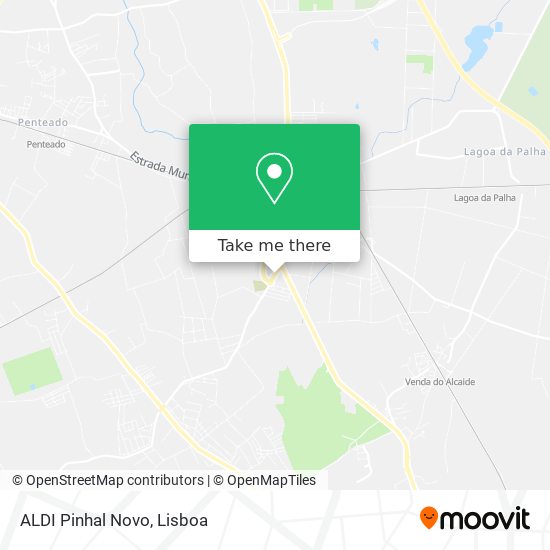 ALDI Pinhal Novo mapa