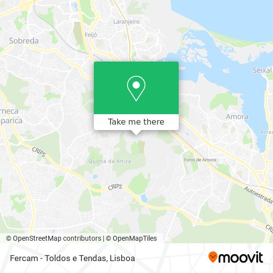Fercam - Toldos e Tendas mapa