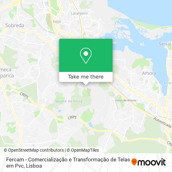 Fercam - Comercialização e Transformação de Telas em Pvc mapa