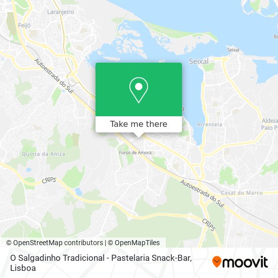 O Salgadinho Tradicional - Pastelaria Snack-Bar map