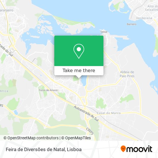 Feira de Diversões de Natal mapa
