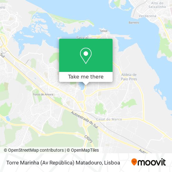 Torre Marinha (Av República) Matadouro mapa