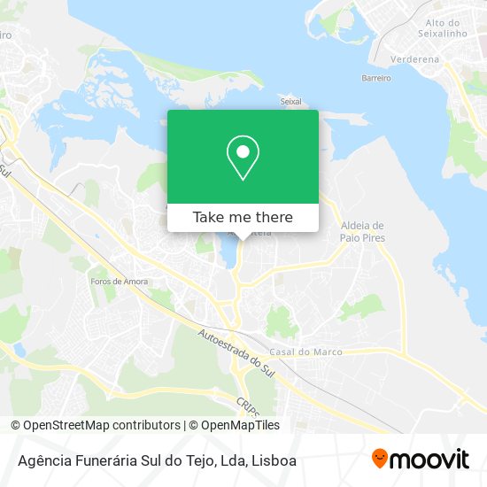 Agência Funerária Sul do Tejo, Lda map