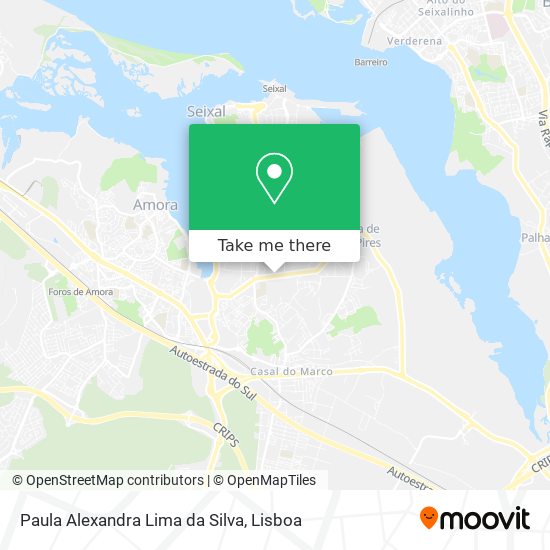 Paula Alexandra Lima da Silva mapa
