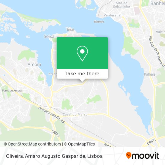 Oliveira, Amaro Augusto Gaspar de map