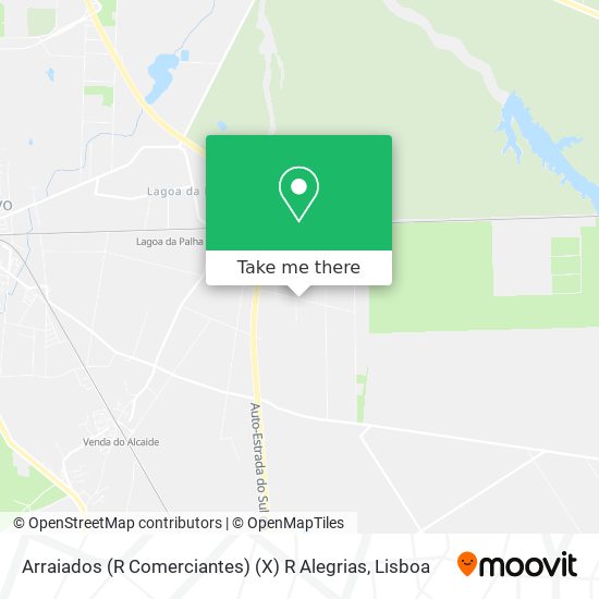 Arraiados (R Comerciantes) (X) R Alegrias map
