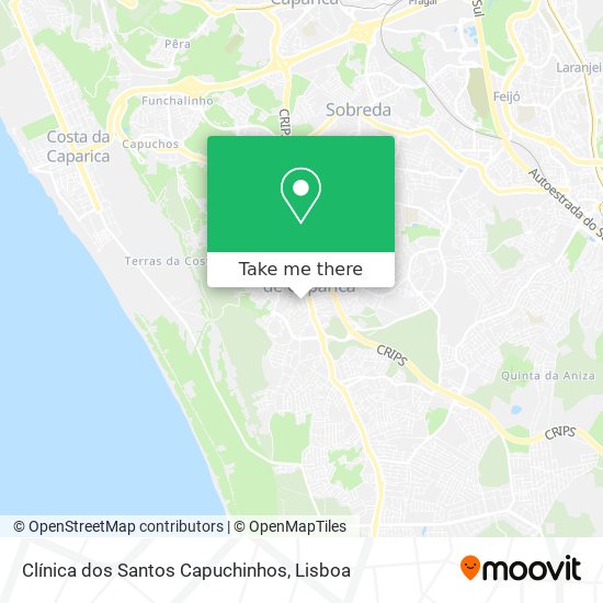 Clínica dos Santos Capuchinhos map