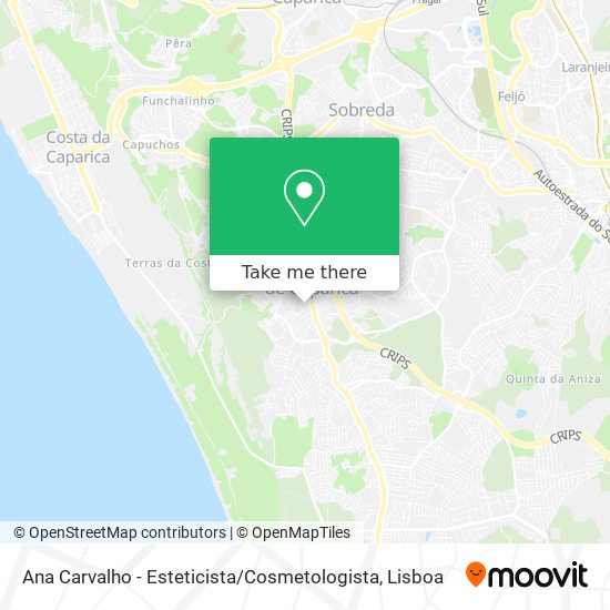 Ana Carvalho - Esteticista / Cosmetologista map