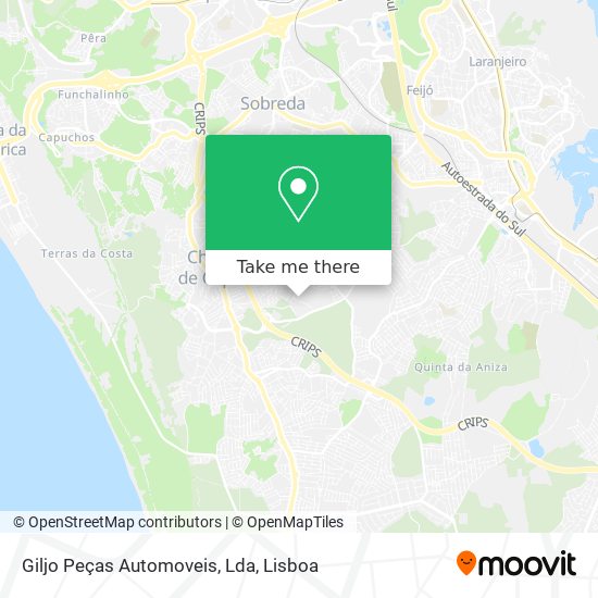 Giljo Peças Automoveis, Lda map