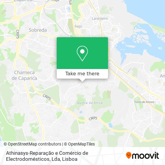 Athinasys-Reparação e Comércio de Electrodomésticos, Lda mapa