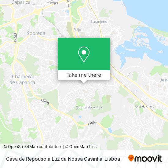 Casa de Repouso a Luz da Nossa Casinha map