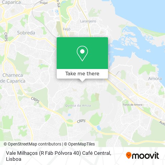 Vale Milhaços (R Fáb Pólvora 40) Café Central map