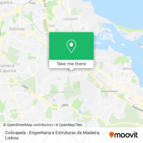 Colicapela - Engenharia e Estruturas de Madeira map