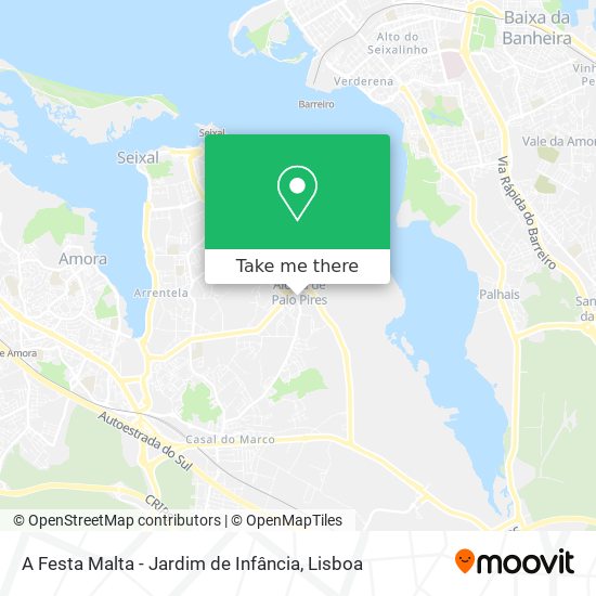 A Festa Malta - Jardim de Infância mapa