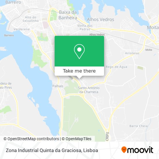 Zona Industrial Quinta da Graciosa map