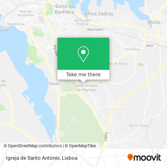 Igreja de Santo António map