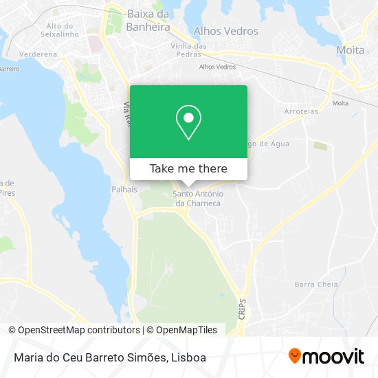 Maria do Ceu Barreto Simões mapa