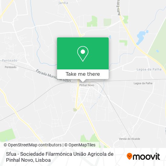 Sfua - Sociedade Filarmónica União Agricola de Pinhal Novo map