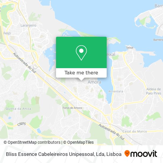 Bliss Essence Cabeleireiros Unipessoal, Lda mapa