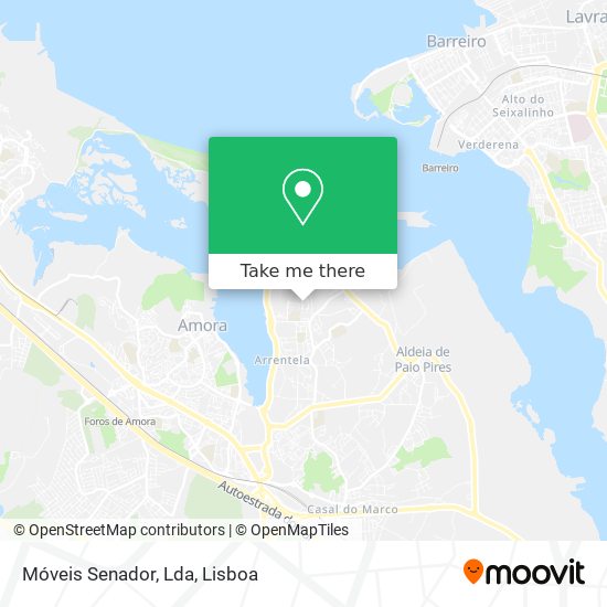 Móveis Senador, Lda mapa