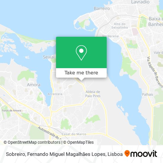Sobreiro, Fernando Miguel Magalhães Lopes mapa
