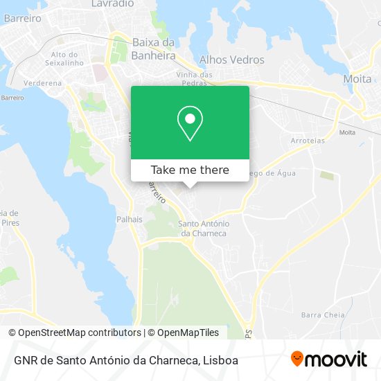 GNR de Santo António da Charneca map