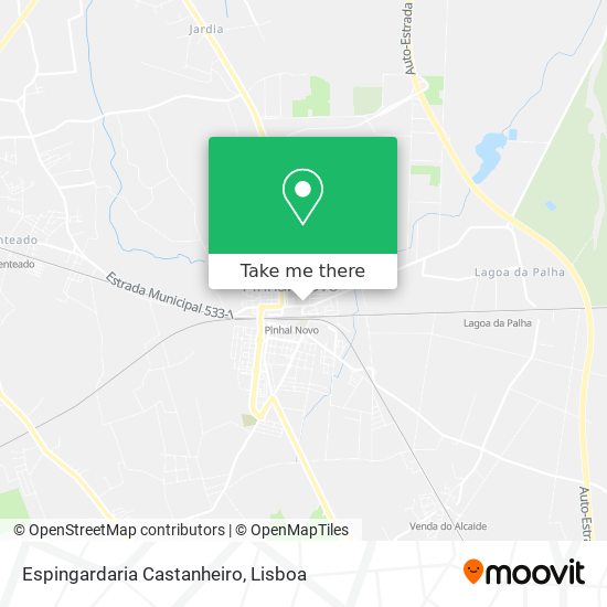 Espingardaria Castanheiro mapa
