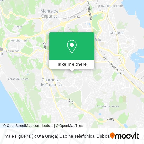 Vale Figueira (R Qta Graça) Cabine Telefónica map