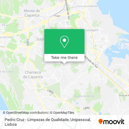 Pedro Cruz - Limpezas de Qualidade, Unipessoal mapa